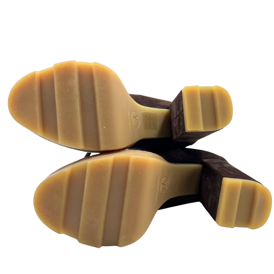 Louis Vuitton 7.5 37.5 Suede Booties