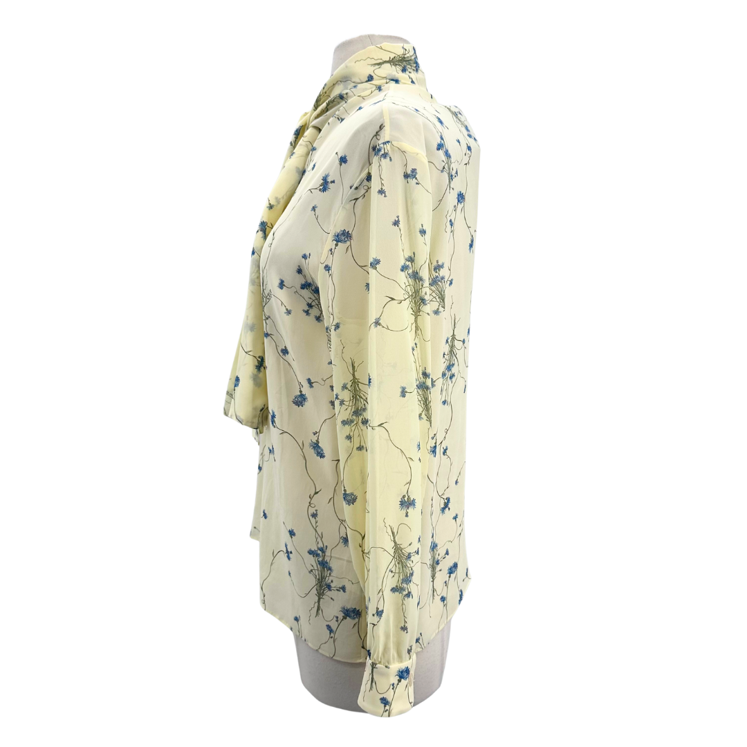 Celine Size 34 Light Yellow Blouse