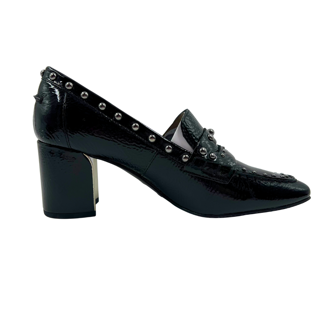 Donald Pliner 8.5 Black Patent Leather Loafers