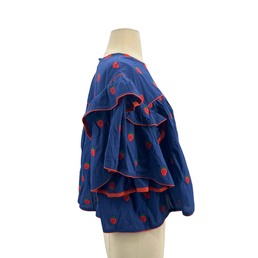 Farm Rio Navy/Red Blouse