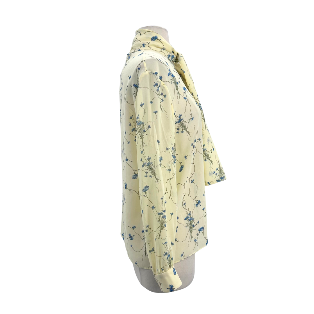 Celine Size 34 Light Yellow Blouse