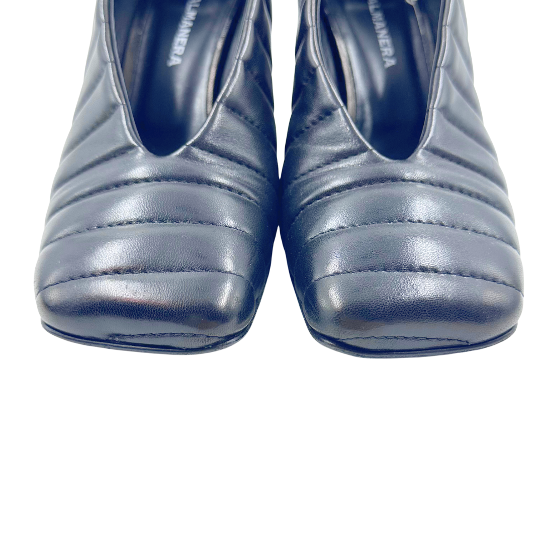 Halmanera 9 40 Black Leather Pumps