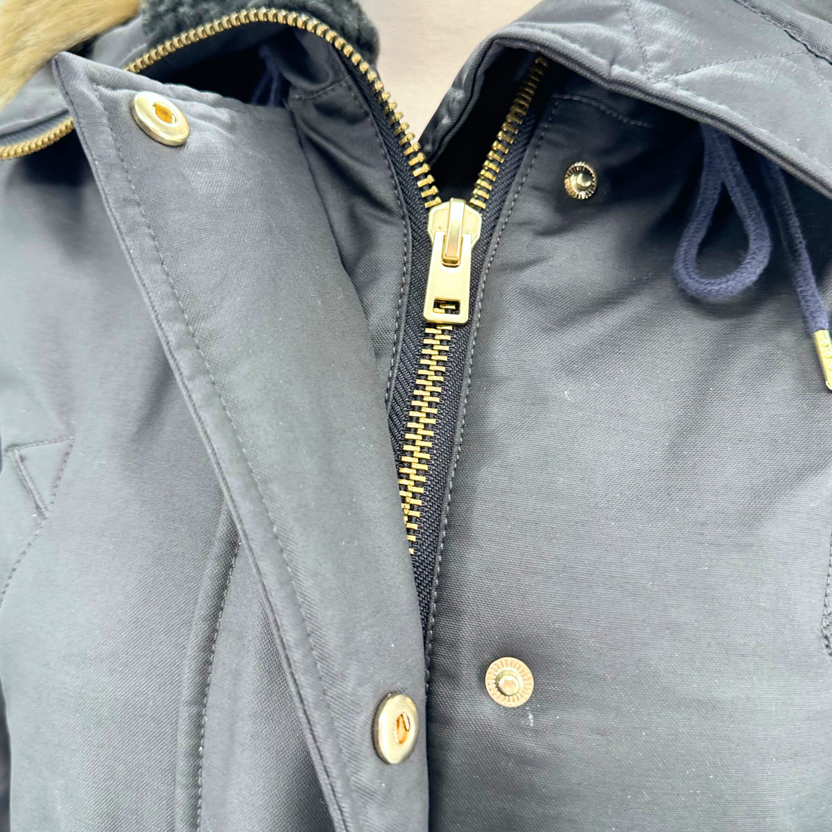 J Crew Black Parka