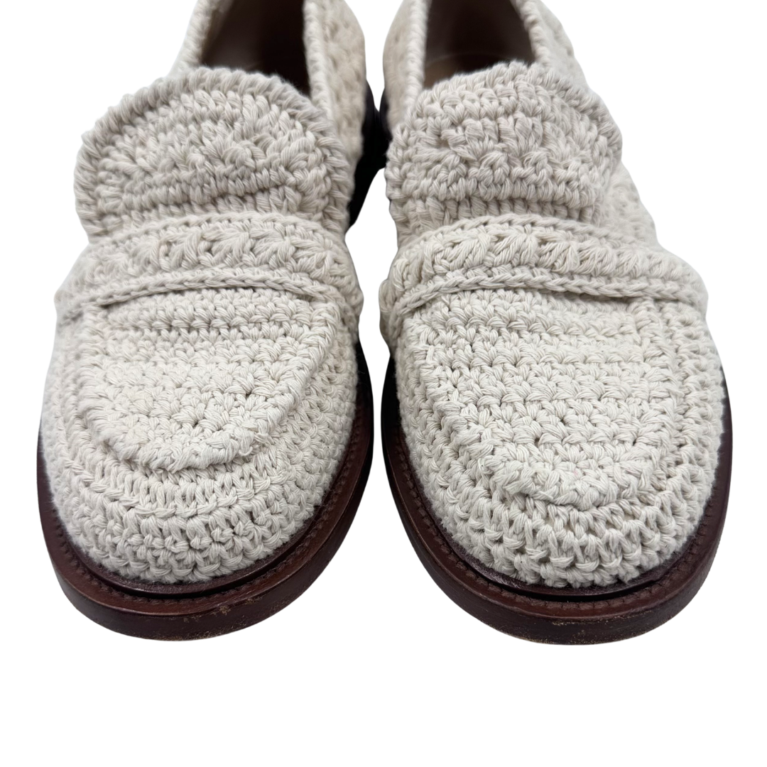 Chloe 36.5 White Kayla Loafers