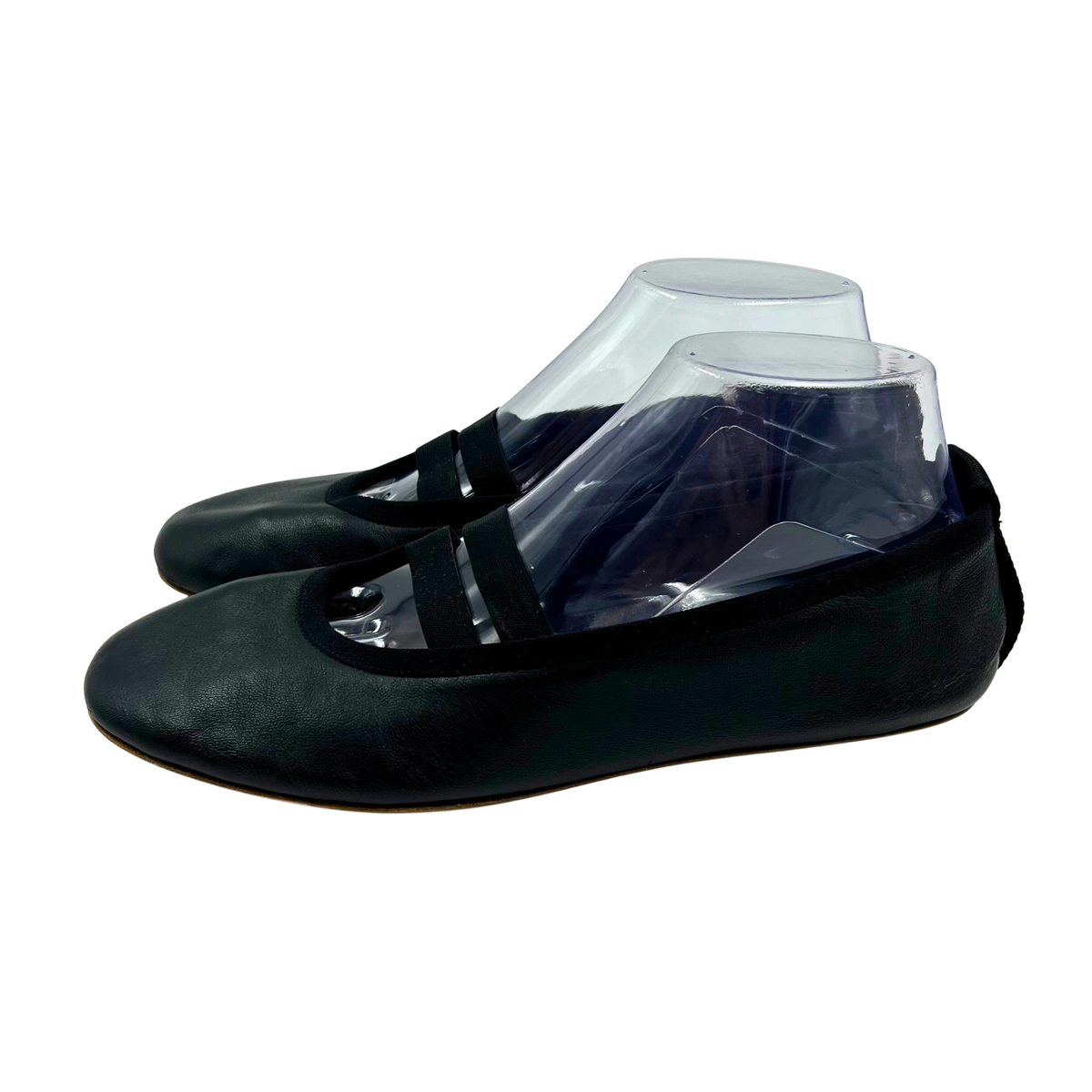 Burberry 8 39 Black Leather Ballet Flat