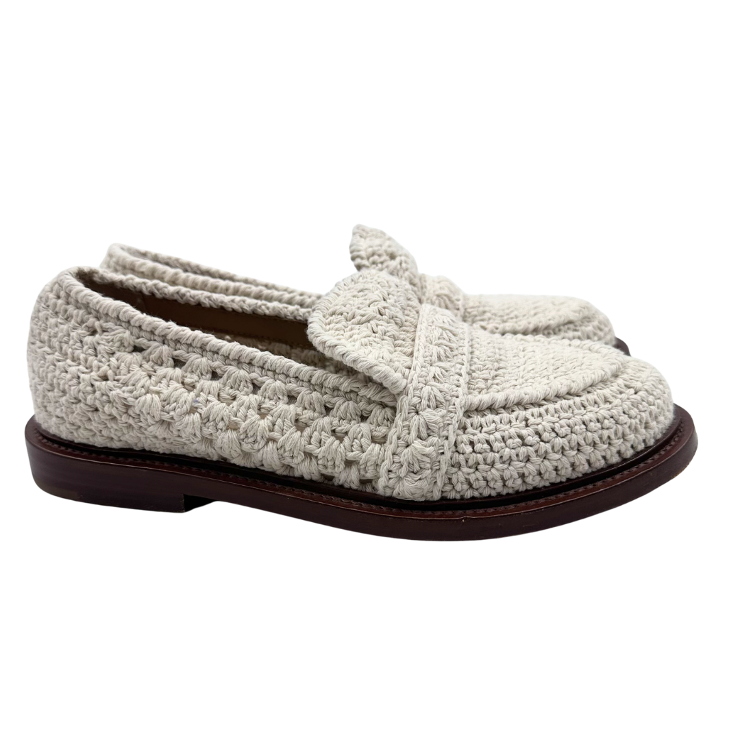 Chloe 36.5 White Kayla Loafers