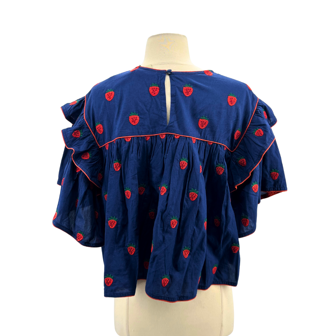 Farm Rio Navy/Red Blouse