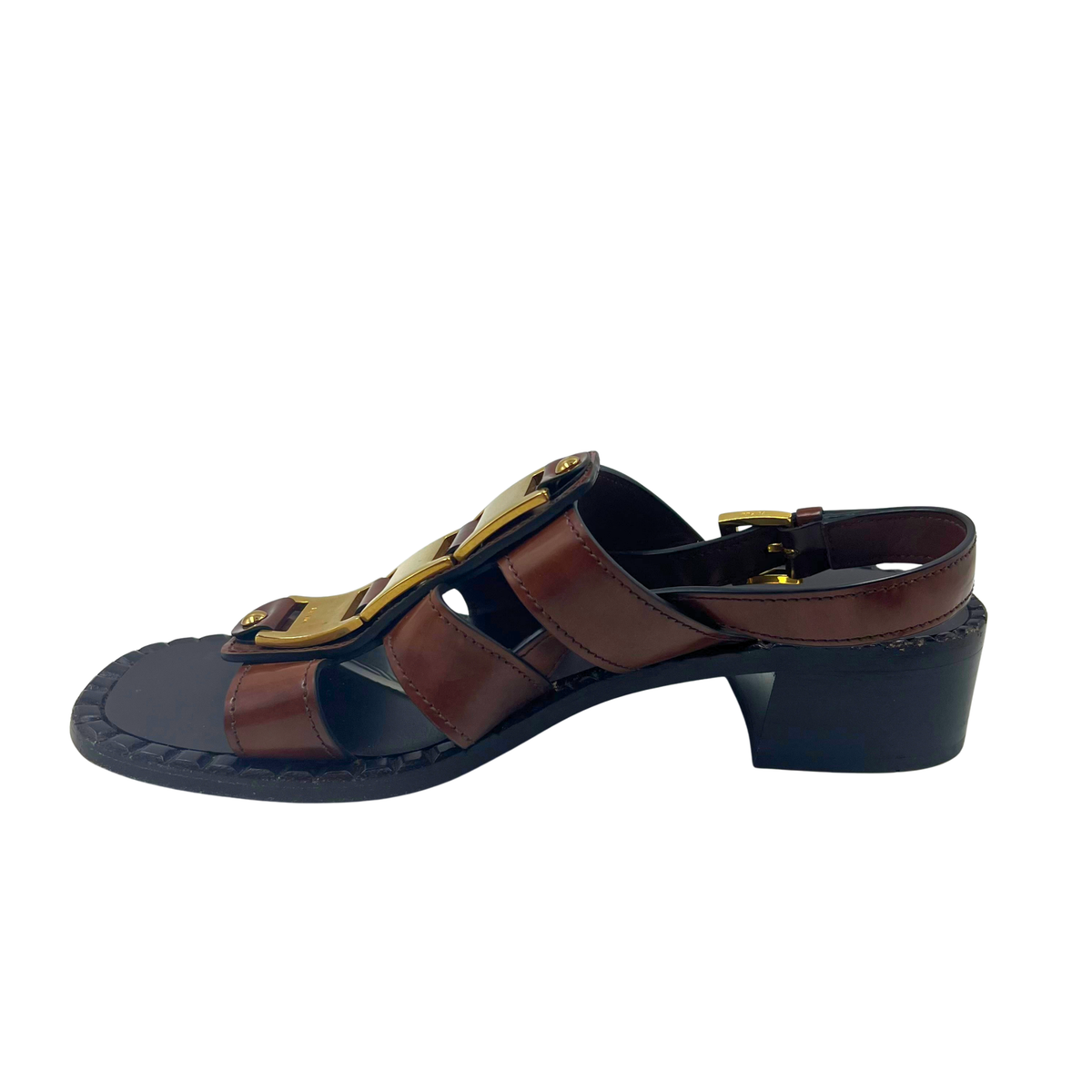 Prada 40.5 Brown/Black Sandals