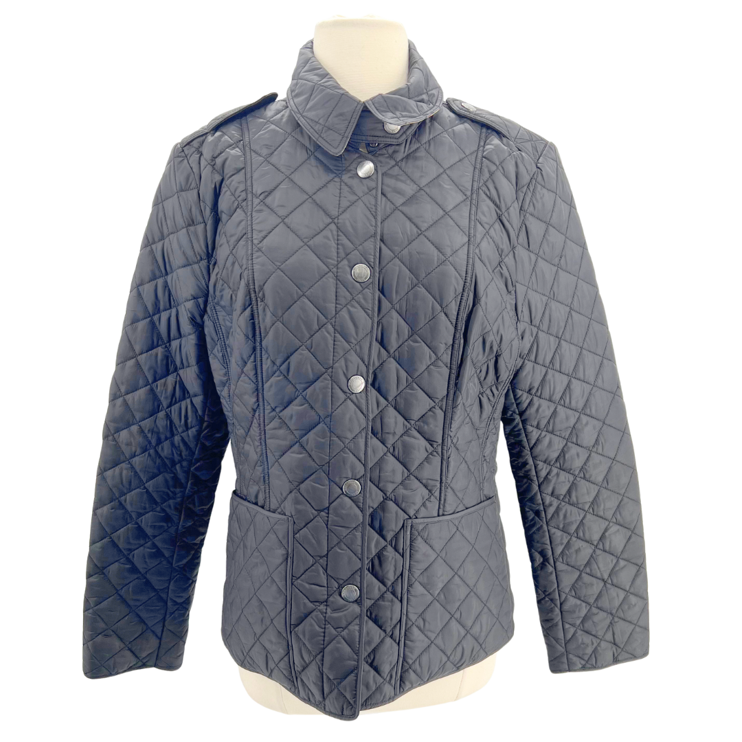 Burberry Brit Size L Black Quilted Jacket – Chic Consignment LLC