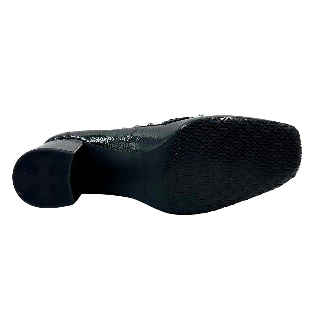 Donald Pliner 8.5 Black Patent Leather Loafers