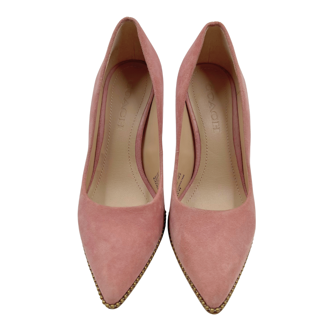 Coach 6 Rose Suede Pumps