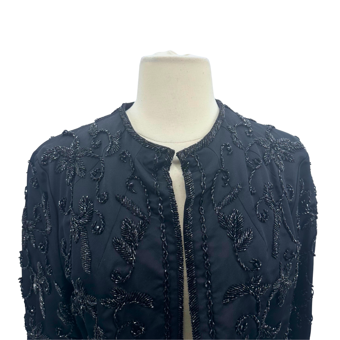 St. John Couture Size 10 Black Bolero