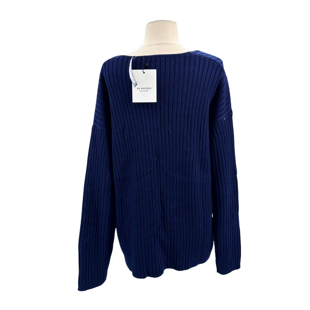 De Rococo Navy Sweater
