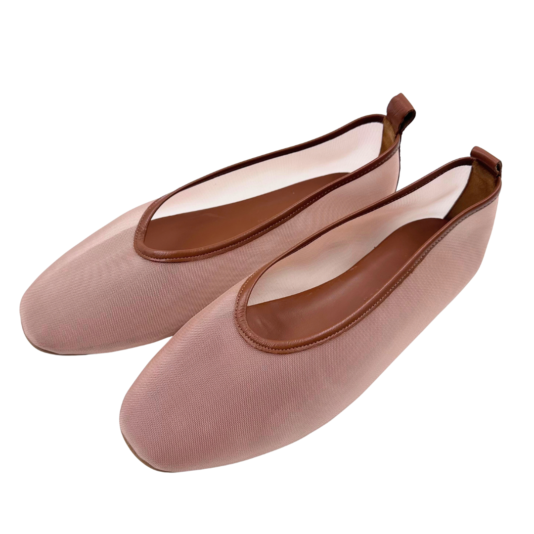 Freda Salvador 7 Tan Mesh Flats