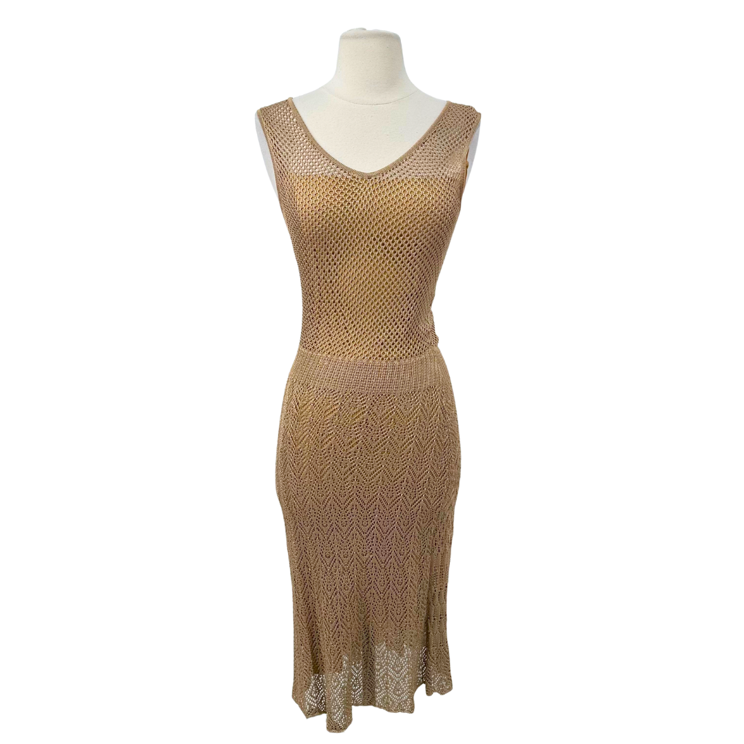 st john couture Gold Dress st john couture Gold Dress