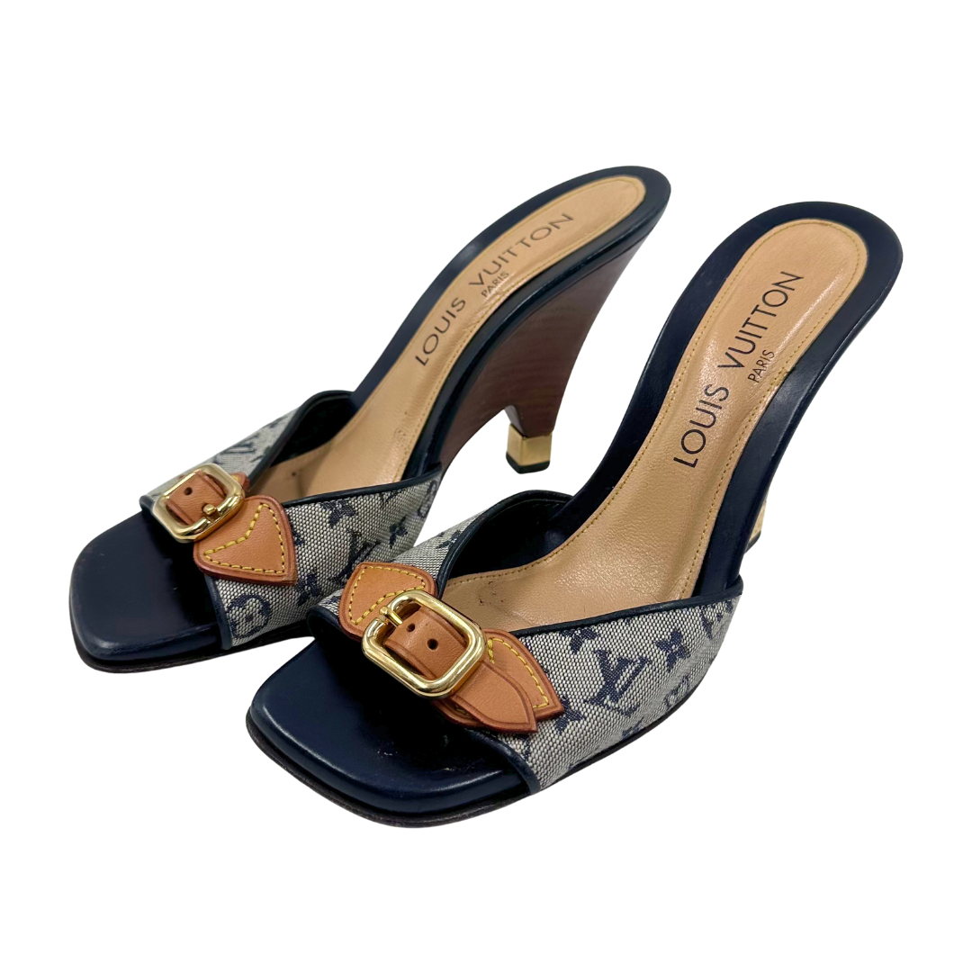 Louis Vuitton 35.5 Gold Heels