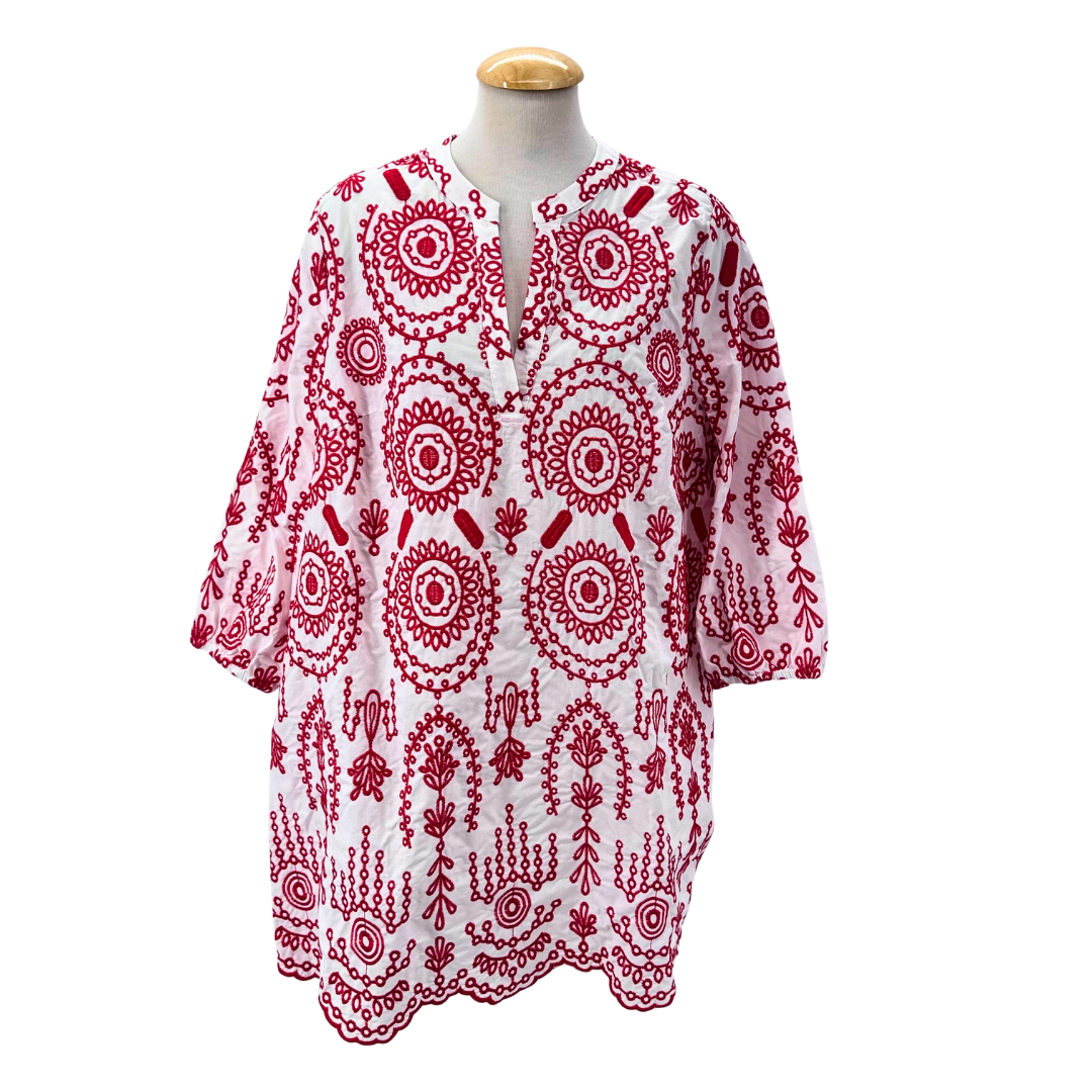 Mersea Coral/White Dress