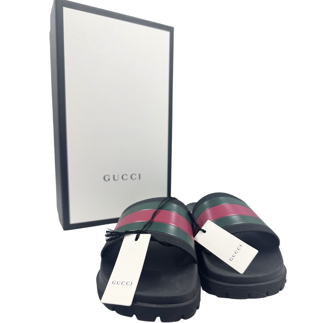 Gucci 9 Black Slides