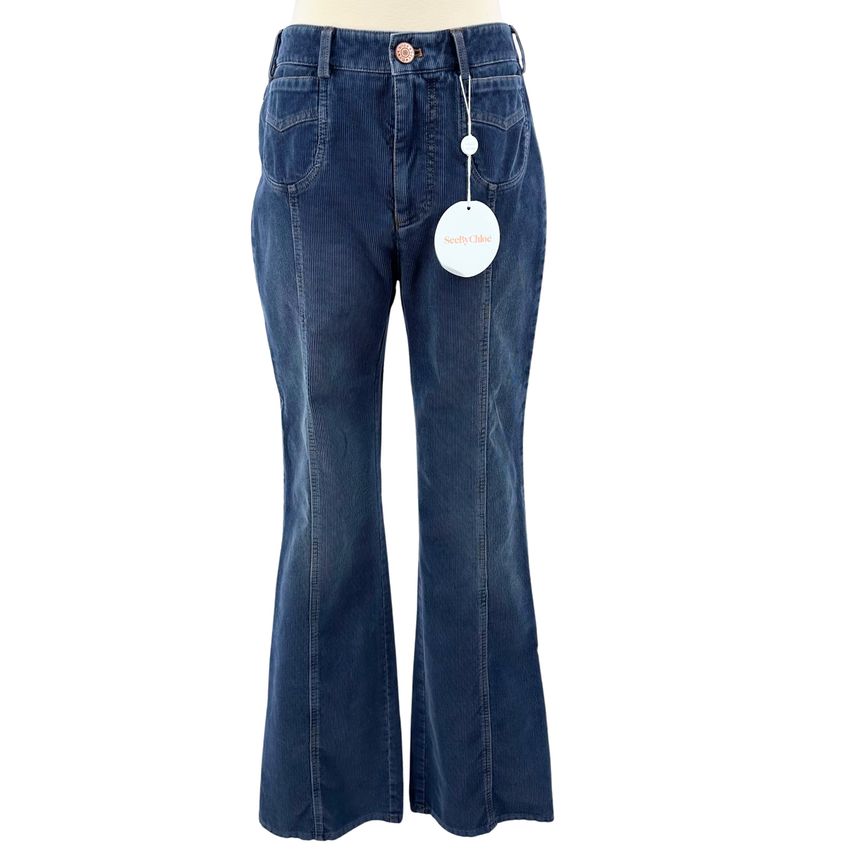 See By Chloe Dusky Blue Corduroys
