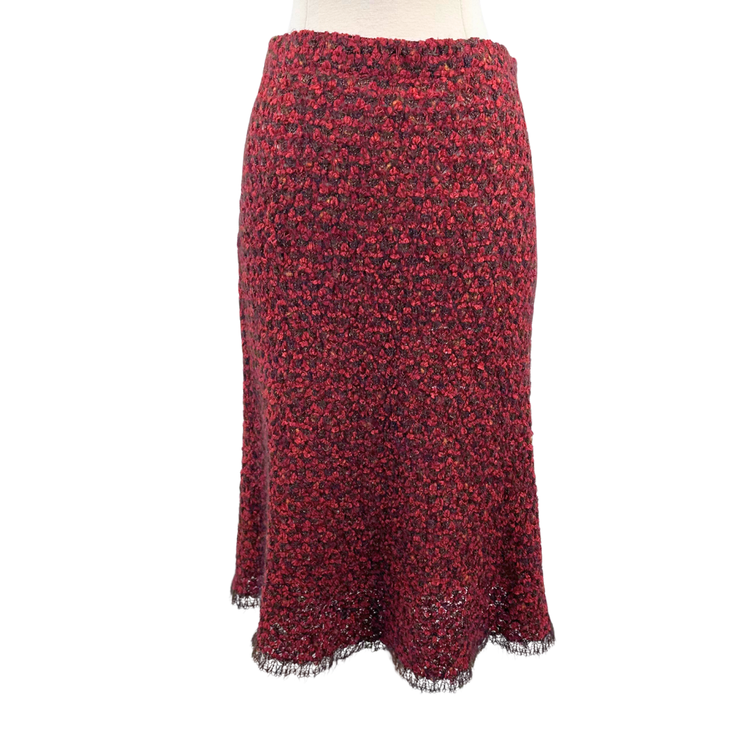 Chanel Orange Multi Skirt