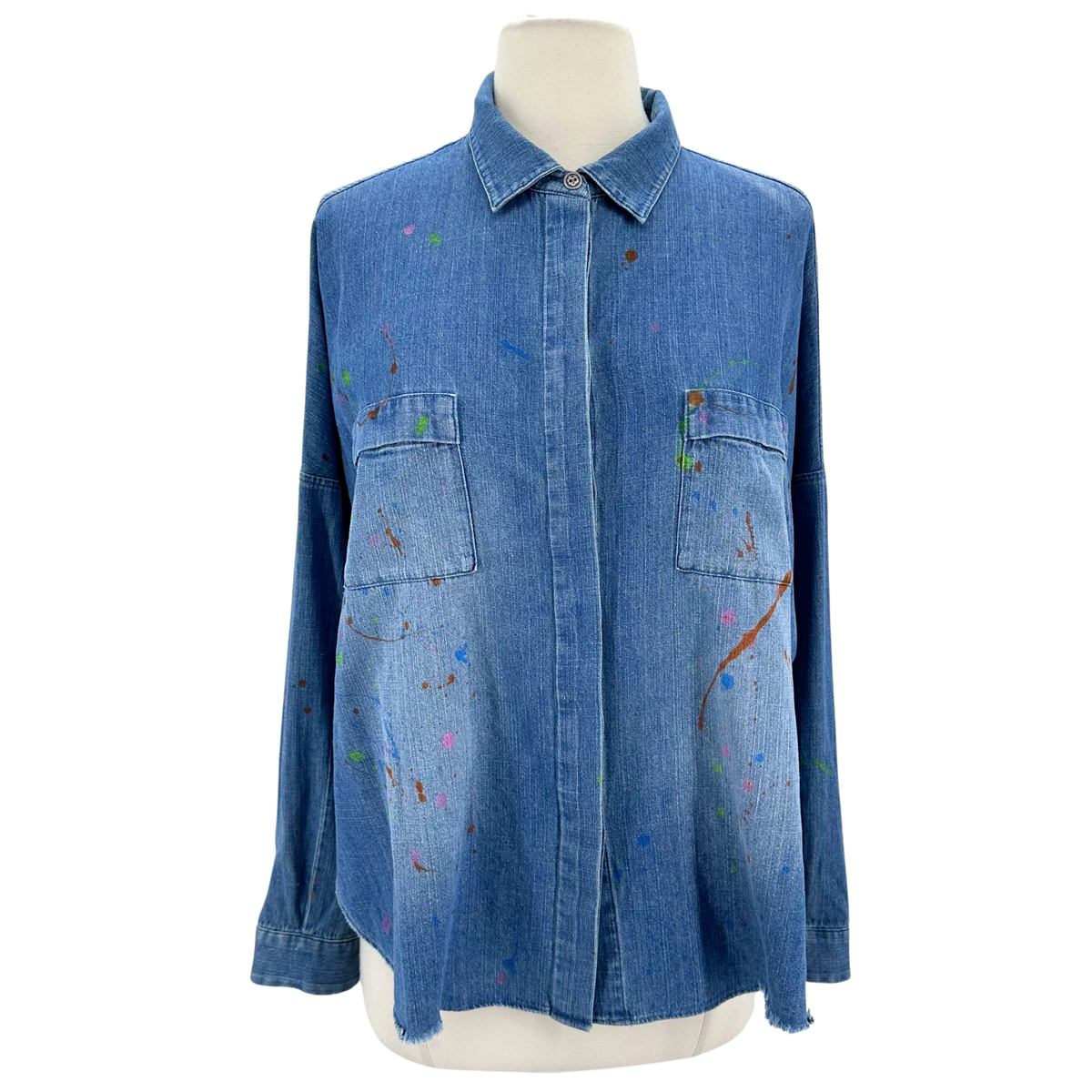 Lisa Todd Blue/Multi Button up