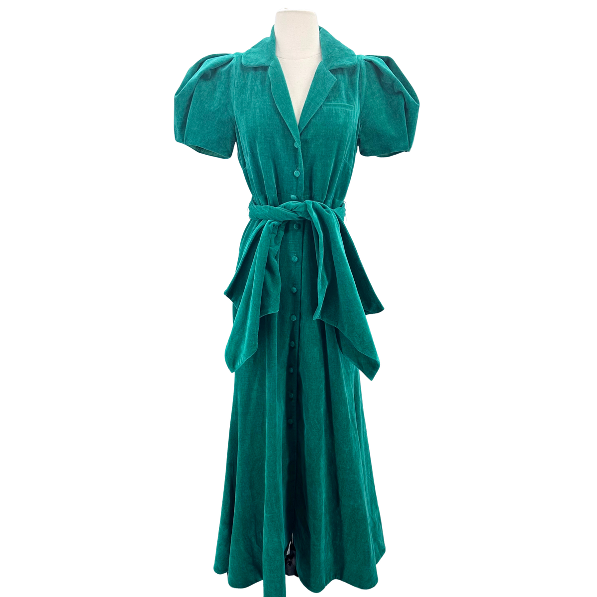 Rosie Assoulin Emerald Maxi Dress