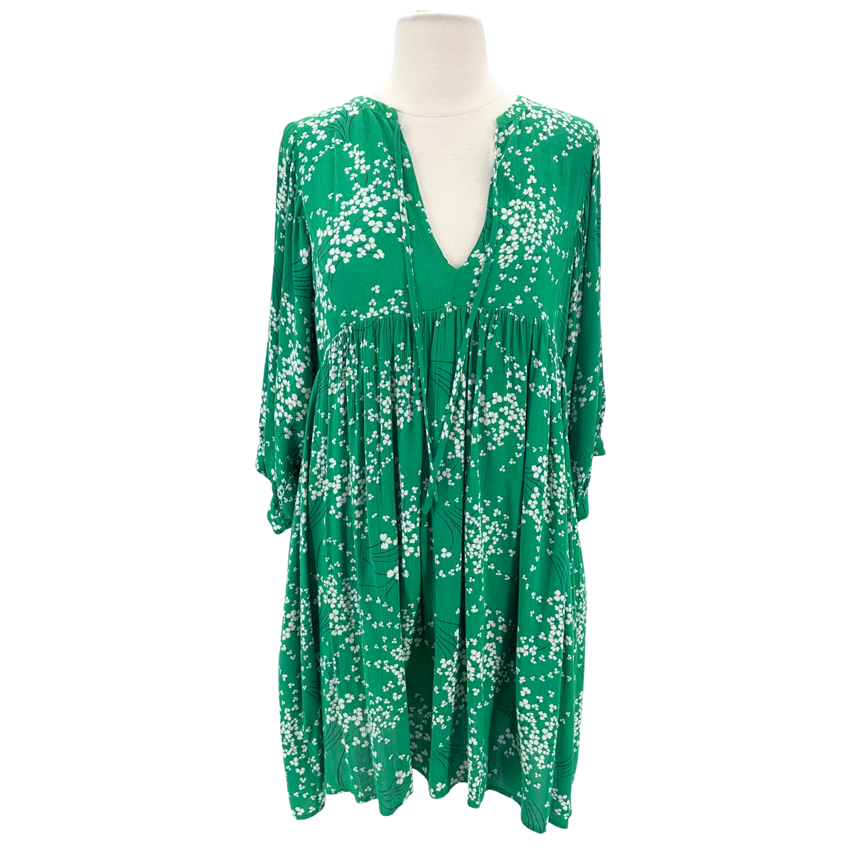 ba&sh Green Floral Dress
