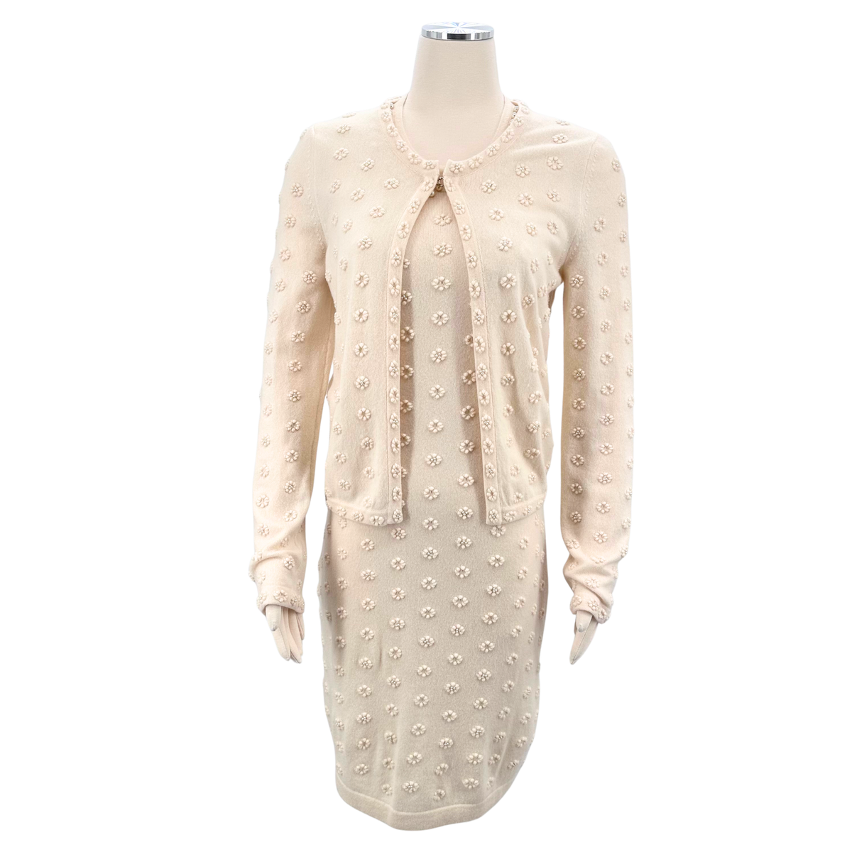 Chanel Cream 2 PC Short Set