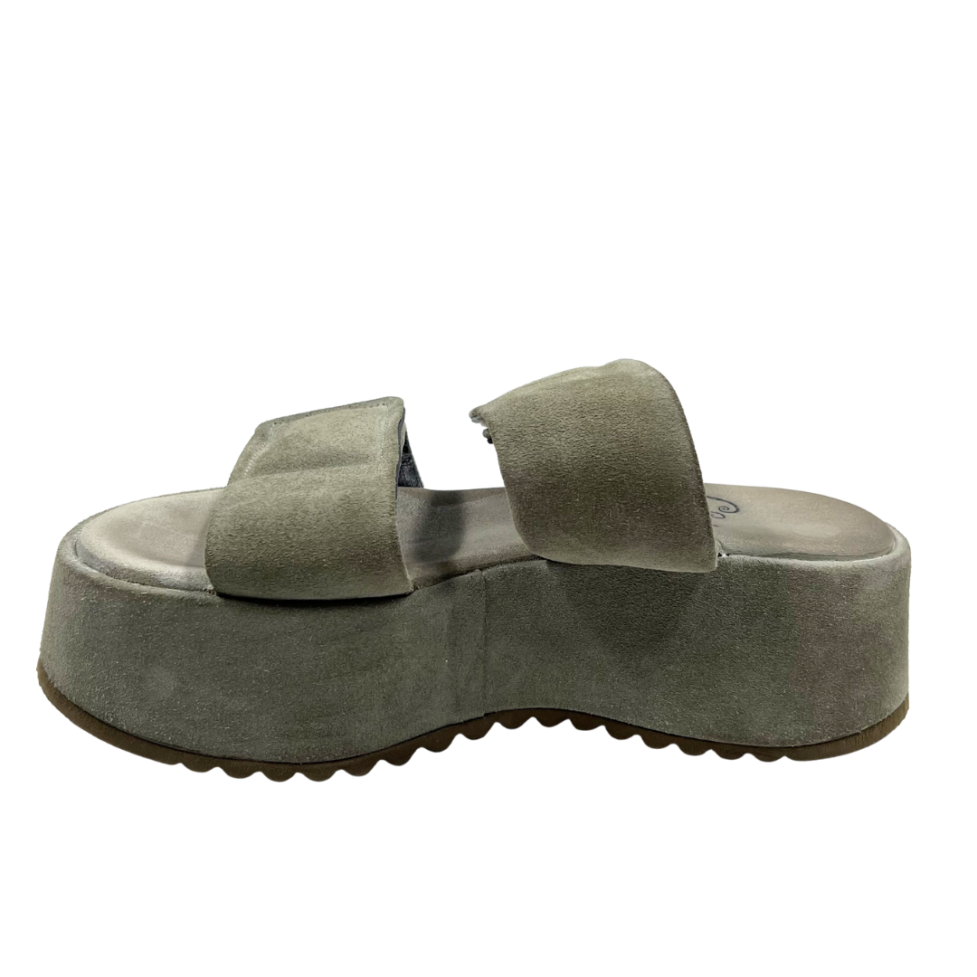 Lofina 9 40 Tan Suede Platforms