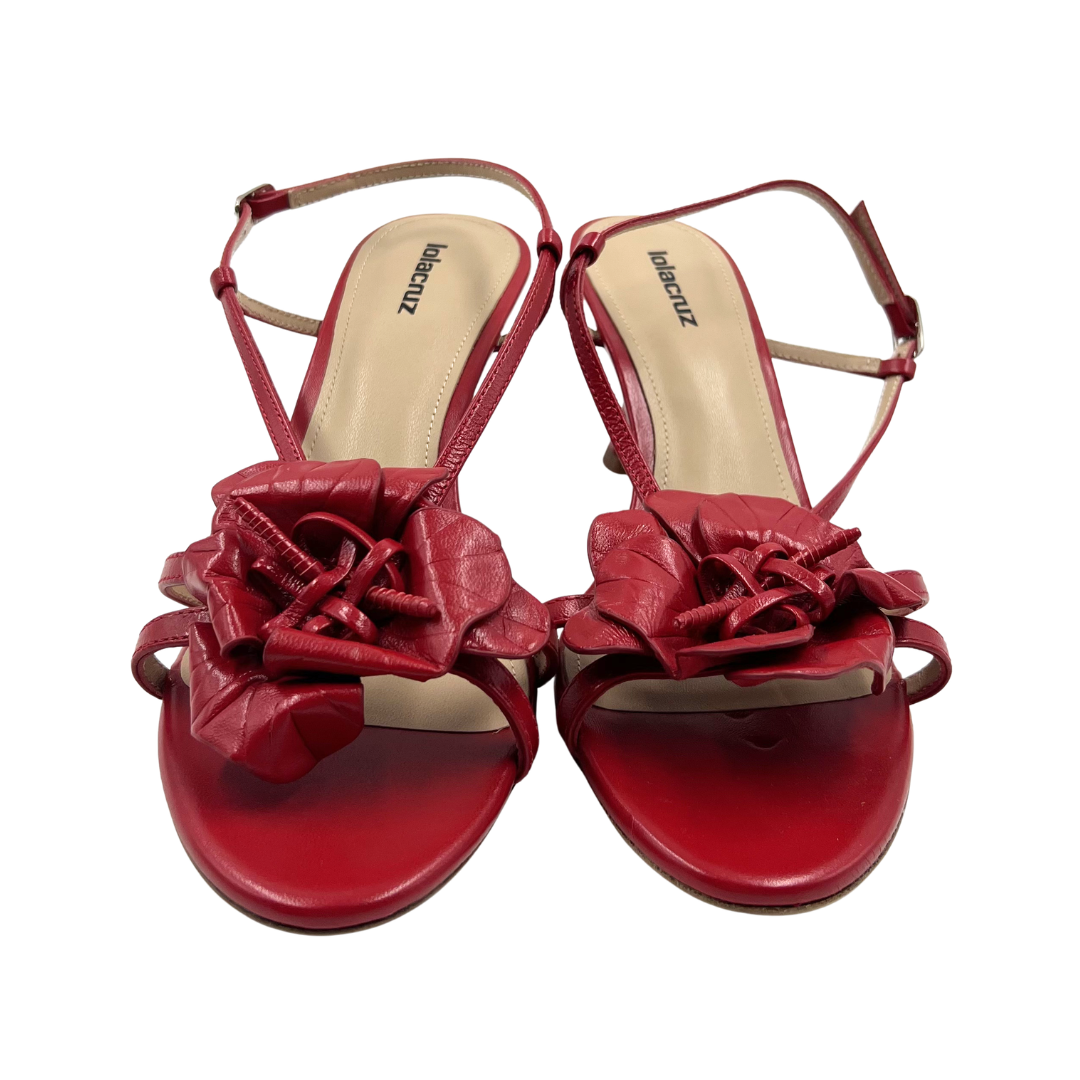 Lola Cruz 8.5 39 Red Sandals