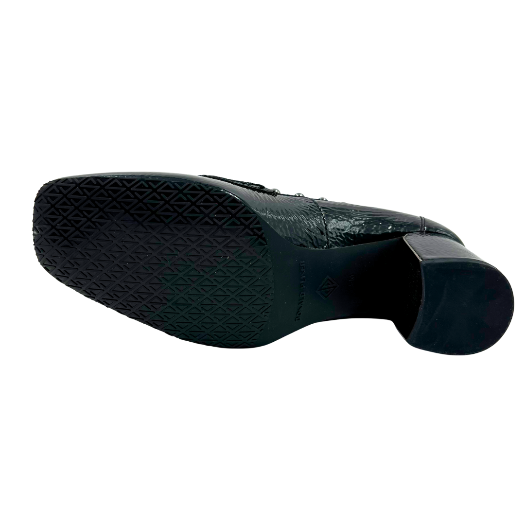 Donald Pliner 8.5 Black Patent Leather Loafers