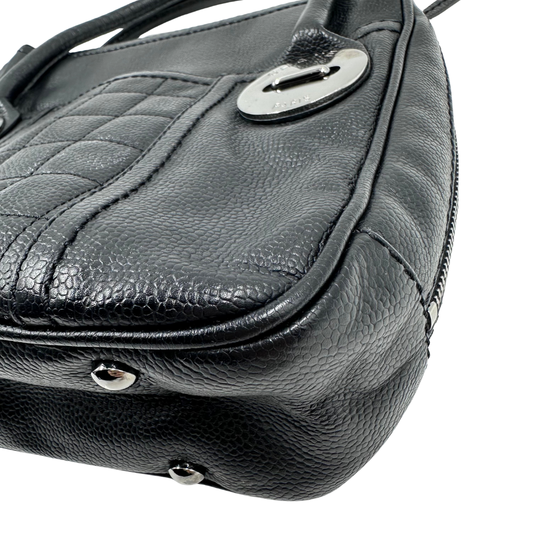 Chanel Square Quilt Button Handle Bag