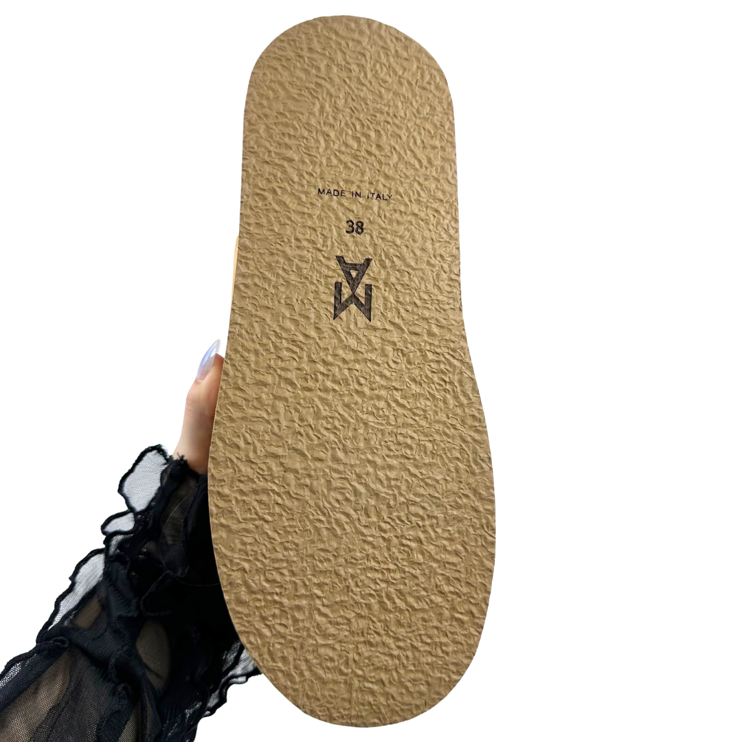 Amina Muaddi 38 Camel Suede Boots