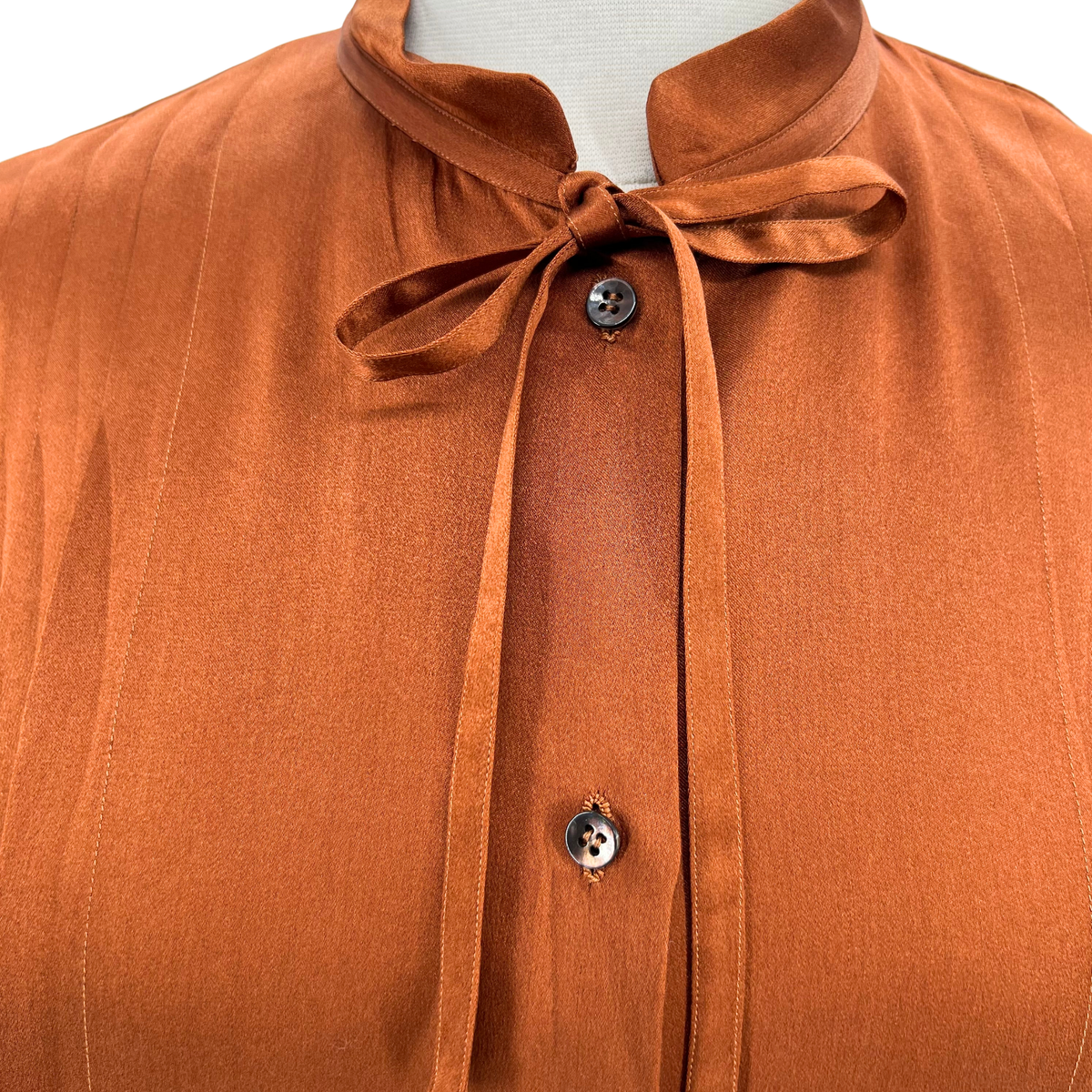 Salvatore Ferragamo Bronze Button up