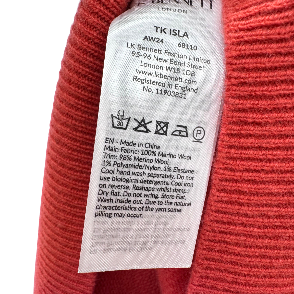 LK Bennett Coral Sweater
