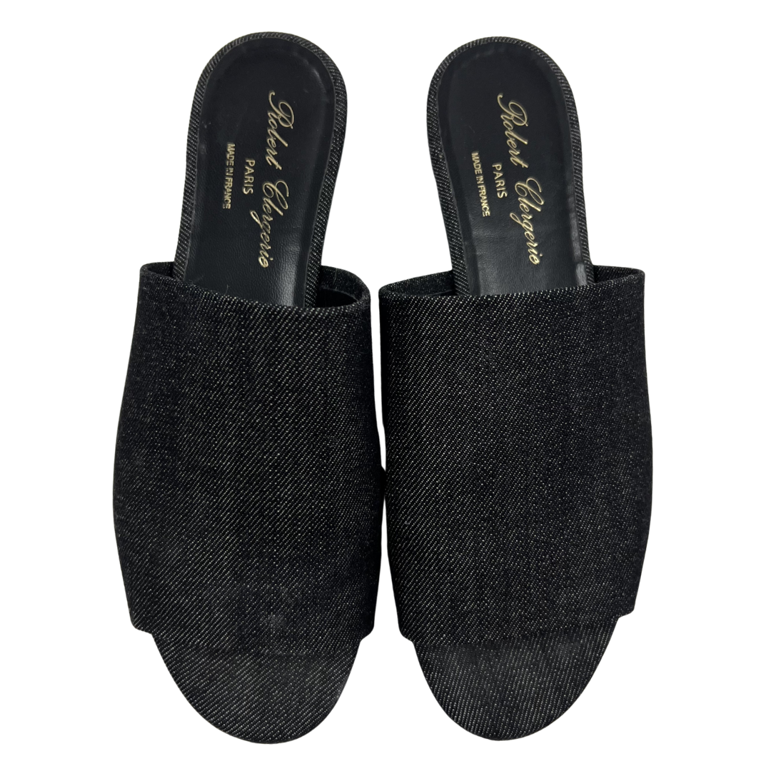 Robert Clergerie 38.5 Black Flats