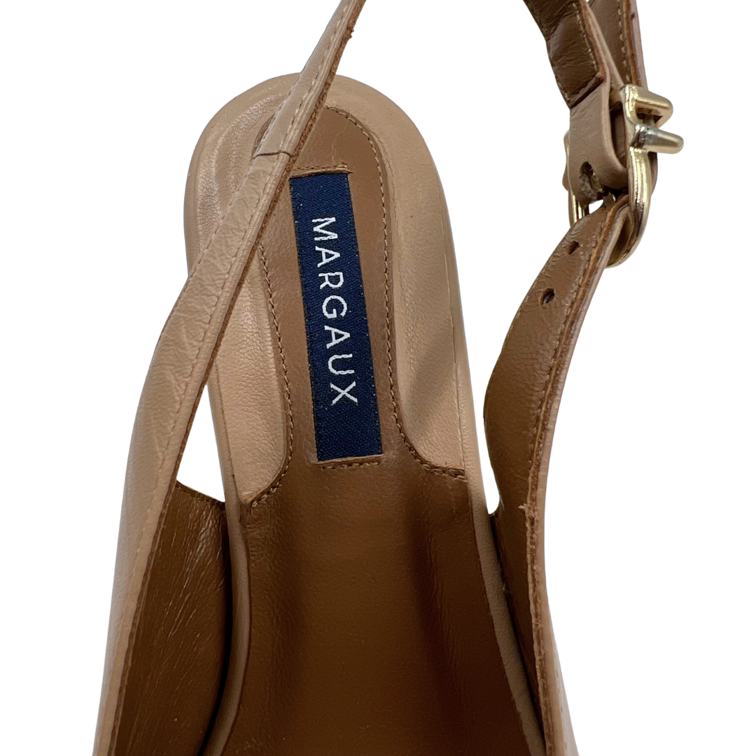 MARGAUX 6 36 Black/Natural Leather Heels