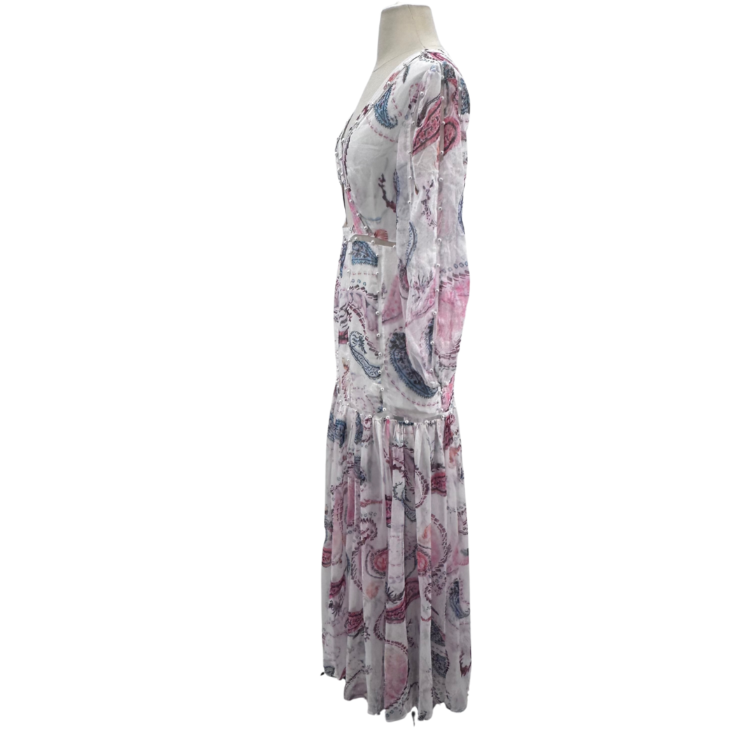 untamed petals White/Multi Dress