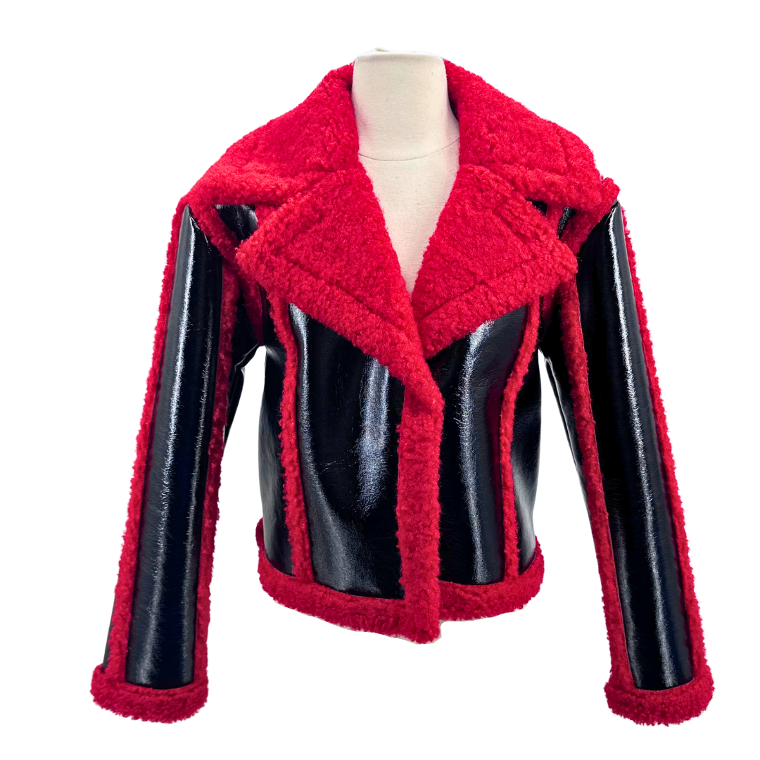 7 For All Mankind Black/Red Jacket