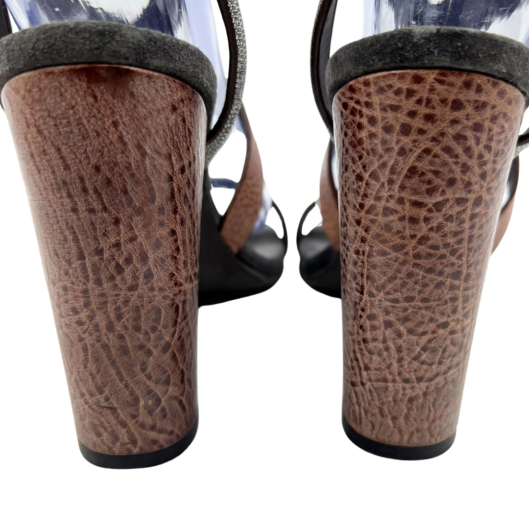 Brunello Cucinelli 40 Brown Heels