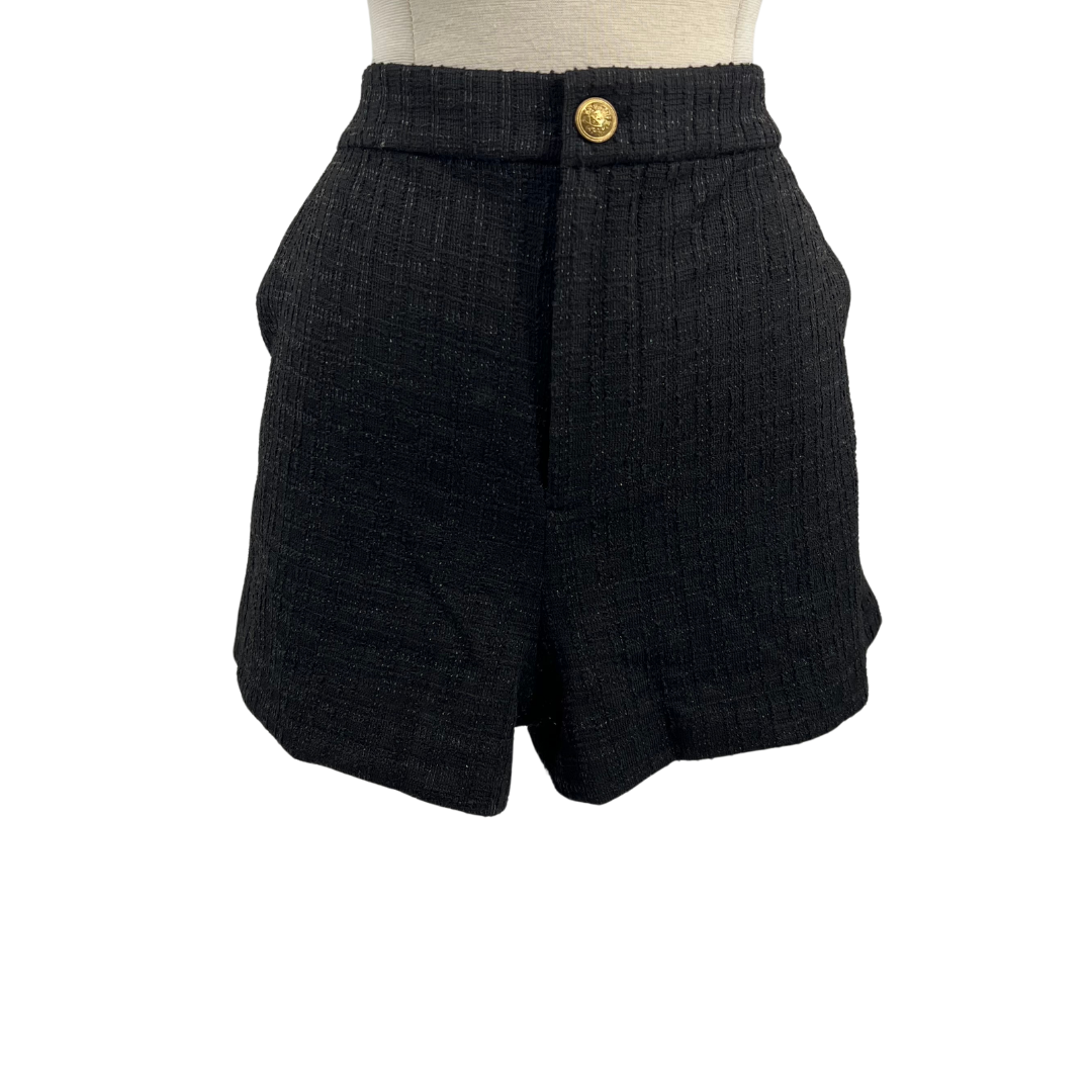 Alice And Olivia Black/Silver Shorts