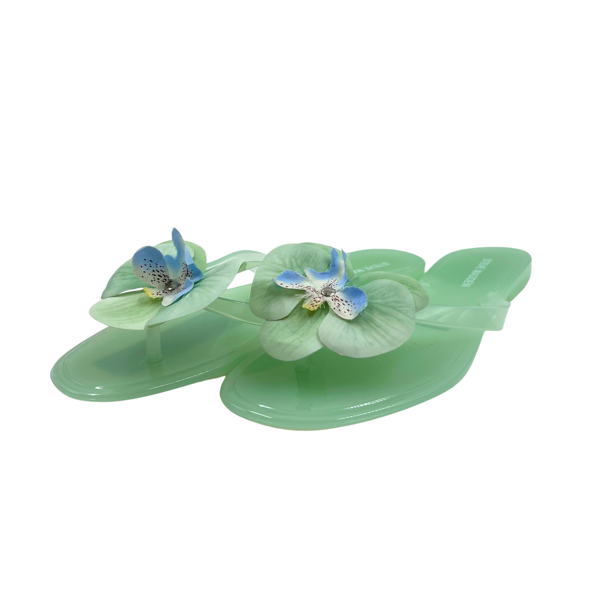 Steve Madden 8 Teal Rubber Flip Flop