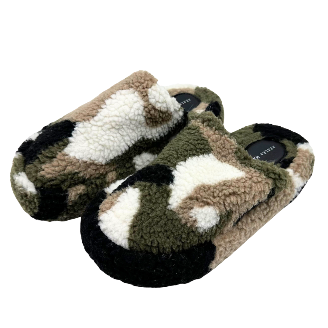 Azalea Wang 8 Green Cotton Slides