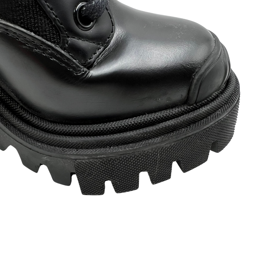 Dolce & Gabbana 5.5 35.5 Black Leather Boots