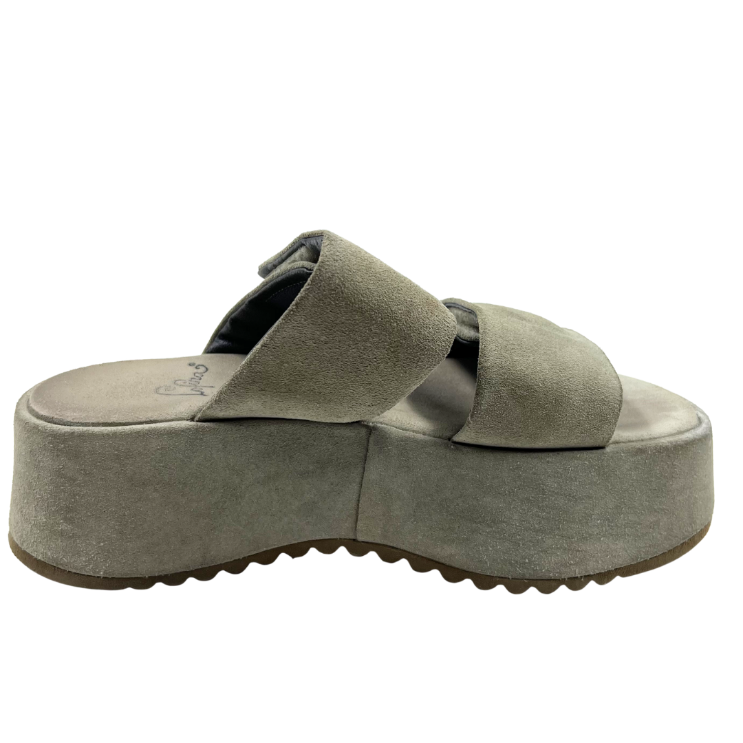 Lofina 9 40 Tan Suede Platforms
