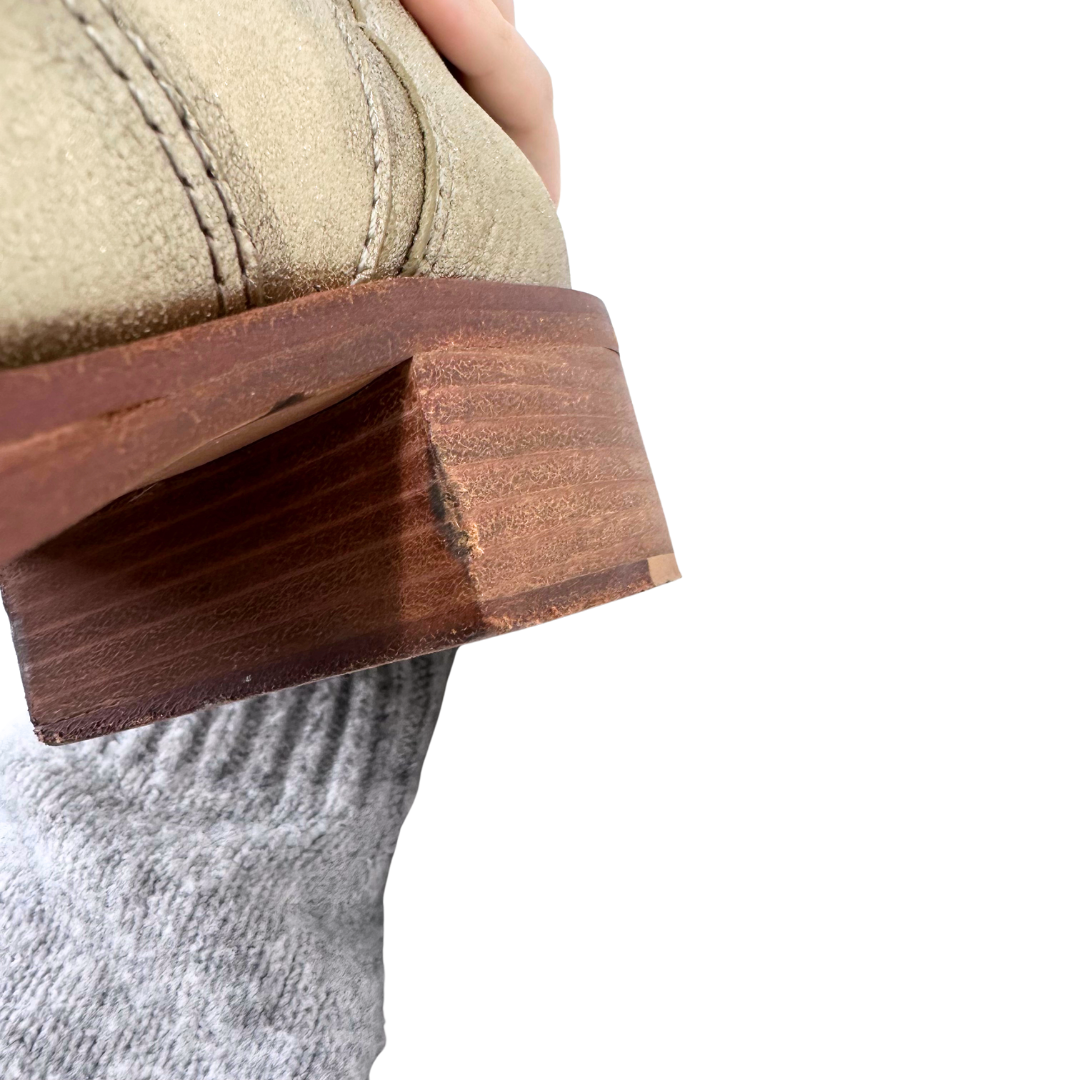 Tory Burch 10.5 Gold Metallic Leather Booties