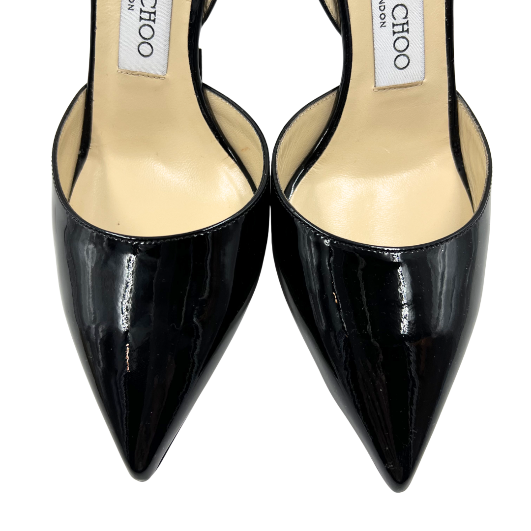 Jimmy Choo 37 Black Tilly Heels