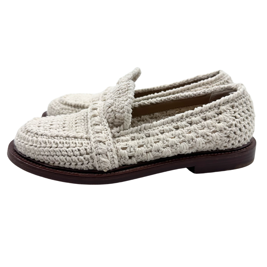 Chloe 36.5 White Kayla Loafers