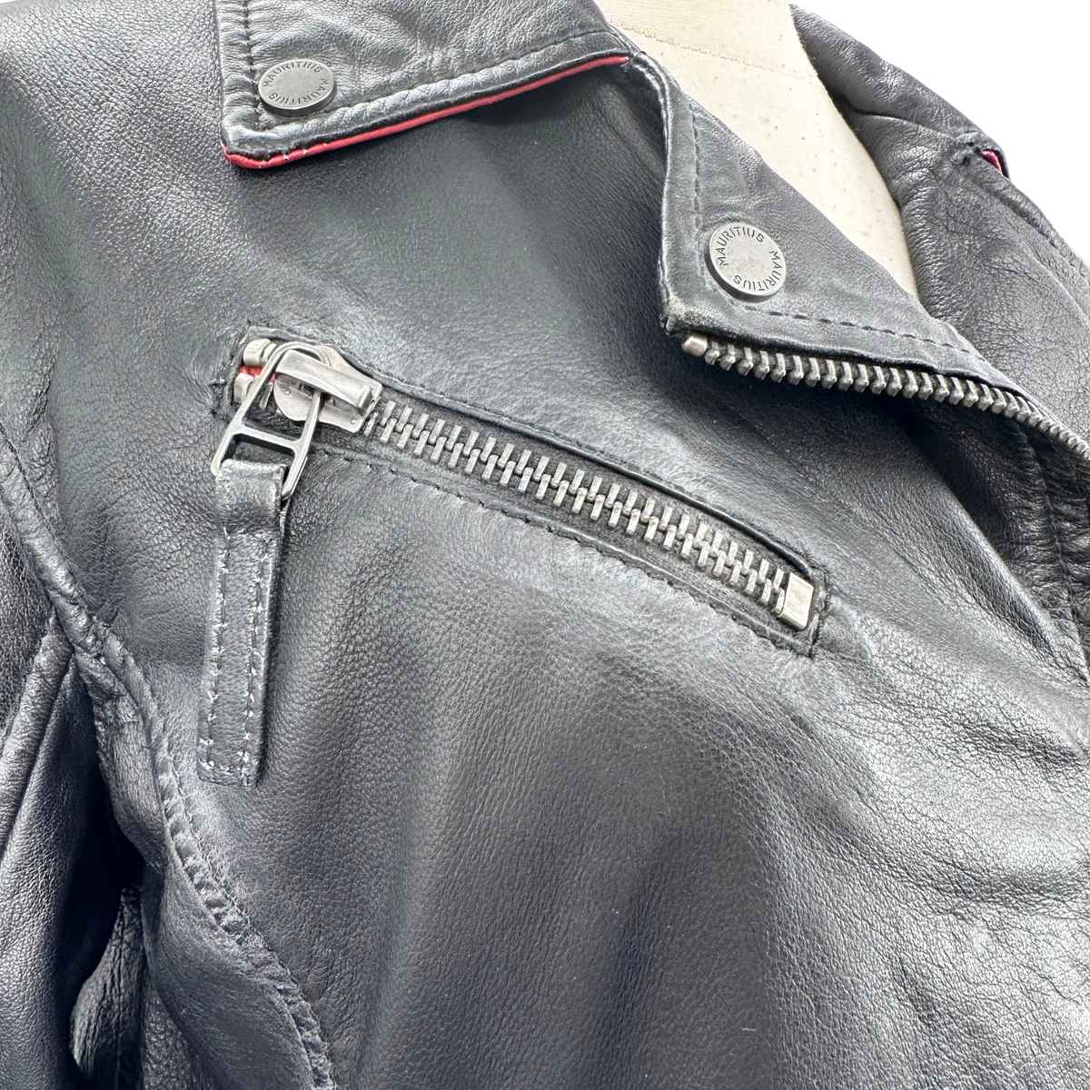 Mauritius Black Leather Jacket