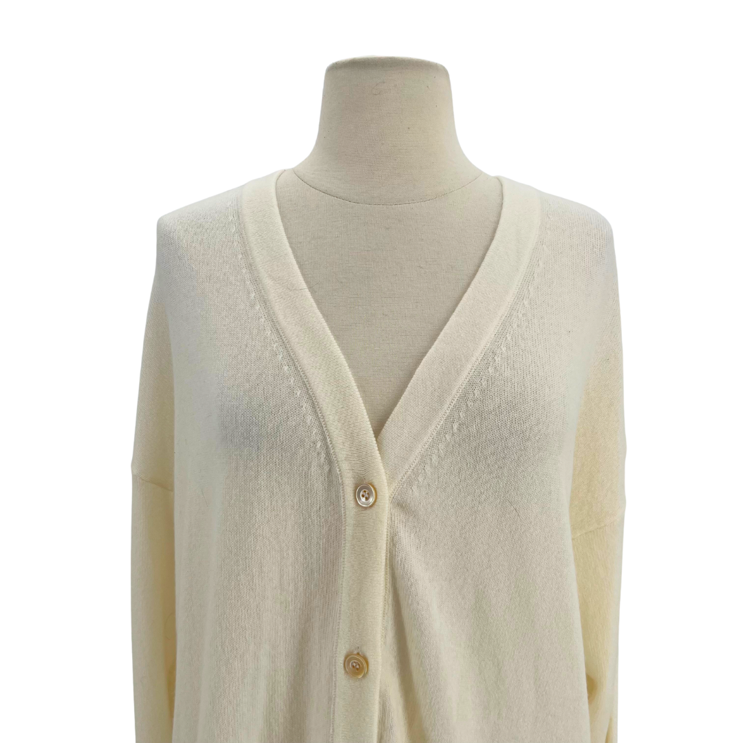 Goop G. White Cardigan